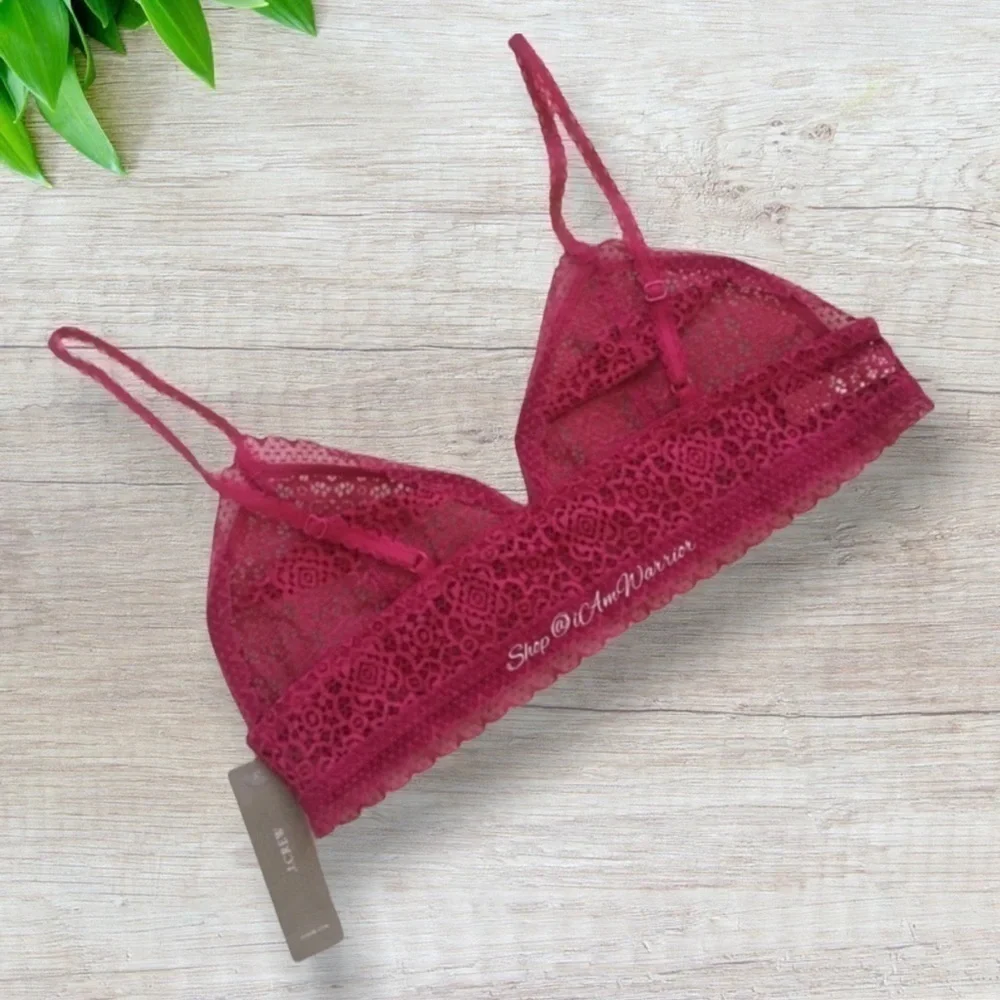 J.Crew NWT raspberry pink lace bralette *shop@iamwarrior